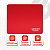 Коврик для мыши SONNEN "RED", резина + ткань, 220х180х3 мм, 513306