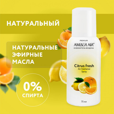 Сменный баллон аэрозольный 75 мл (аналог TORK, Система А1) AMBER AIR "Цитрусовый фреш", 2257 Сменный баллон аэрозольный 75 мл (аналог TORK, Система А1) AMBER AIR "Цитрусовый фреш", 2257