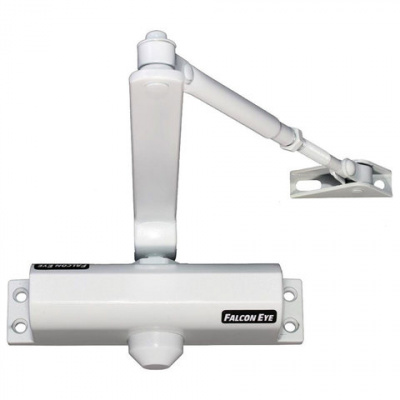 Доводчик FALCON EYE FE-B2W на дверь 25-45 кг, белый, 00-00110303 Доводчик FALCON EYE FE-B2W на дверь 25-45 кг, белый, 00-00110303