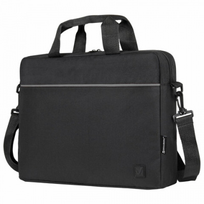 Сумка портфель BRAUBERG PRACTICAL с отделением для ноутбука 15,6", Grey line, черная, 29х40х7 см, 272604 Сумка портфель BRAUBERG PRACTICAL с отделением для ноутбука 15,6", Grey line, черная, 29х40х7 см, 272604